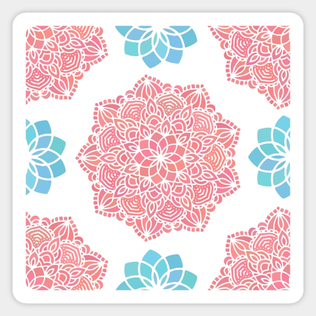 Mandala design Sticker by Pattern Lab 